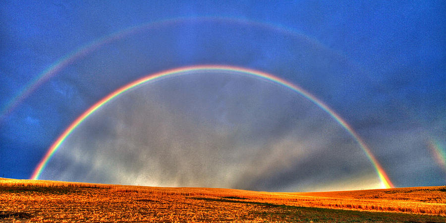 Double Rainbow Photograph by Scott Mahon