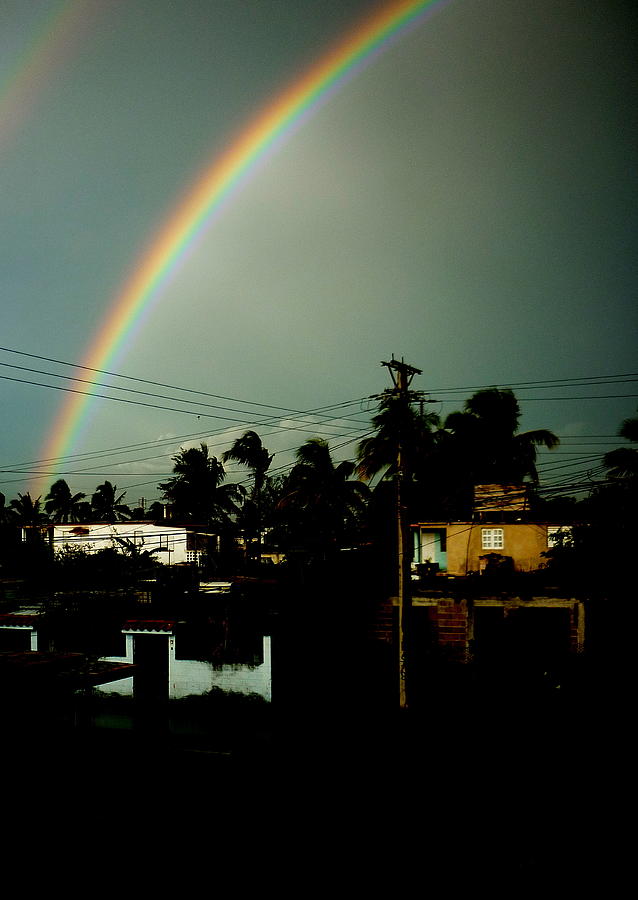 Double Rainbow Photograph by Zinvolle Art