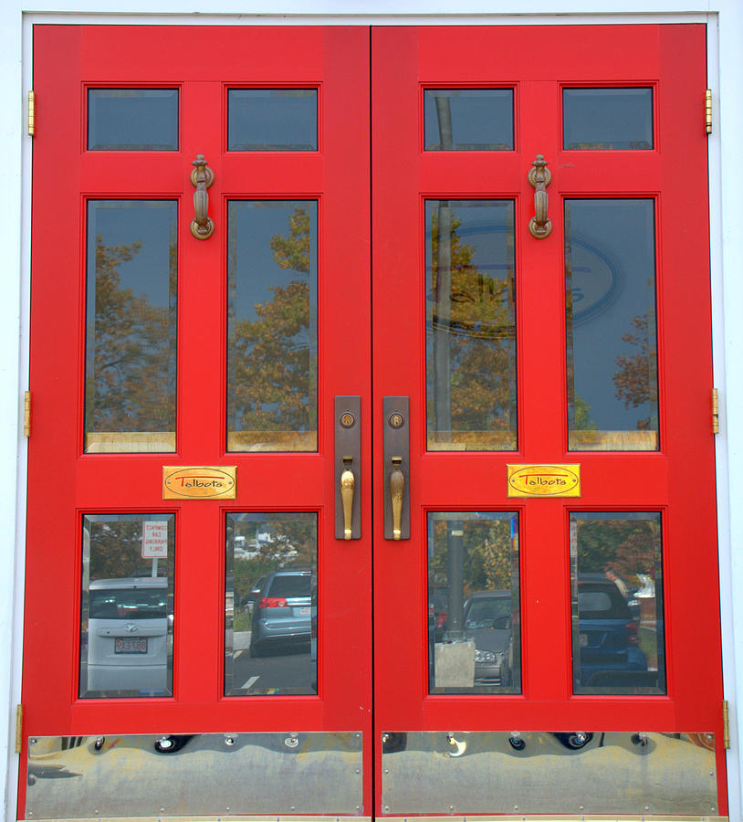 Double Red Doors Photograph by Caroline Stella