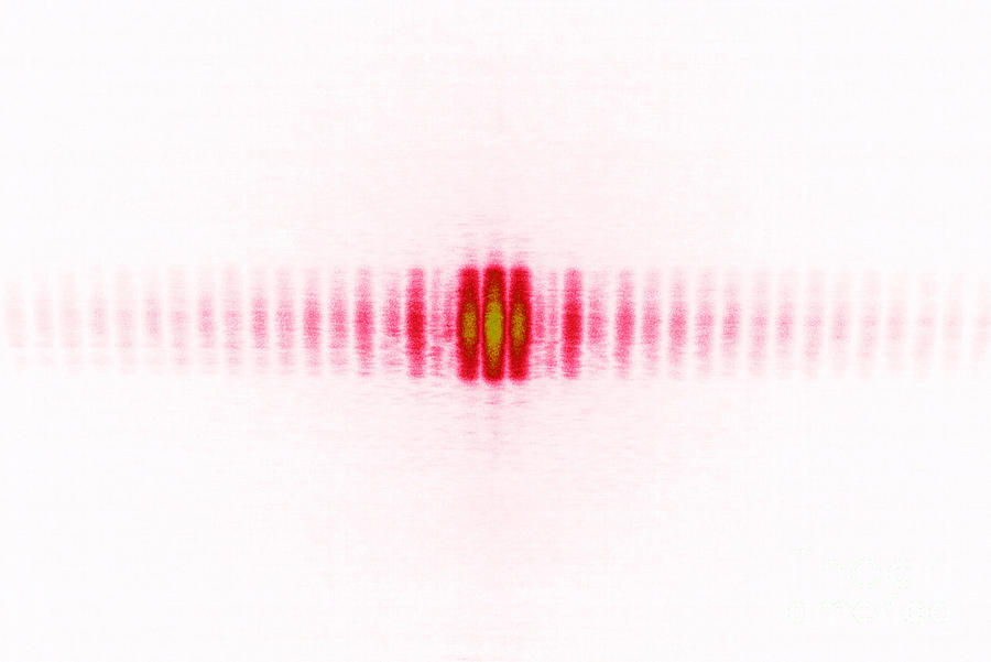633 Nm Photograph - Double-slit Interference Pattern by GIPhotoStock