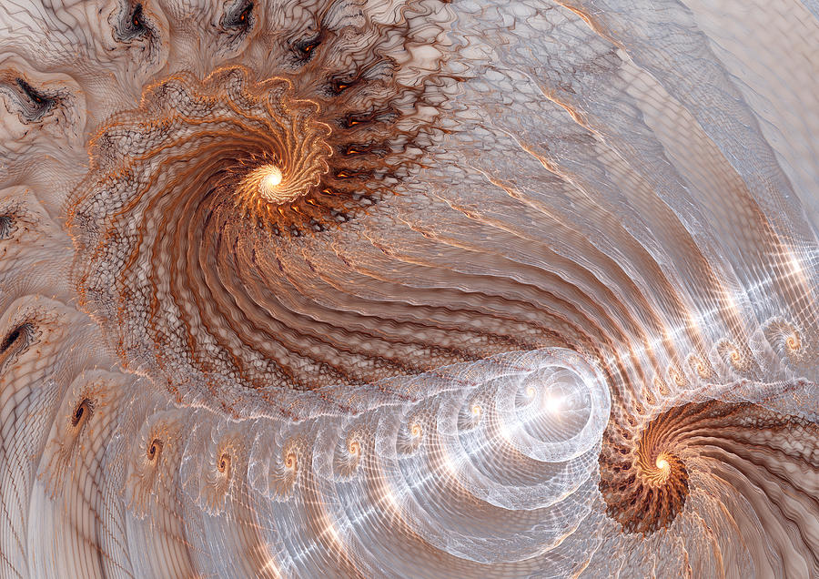 Double swirl Digital Art by Martin Capek