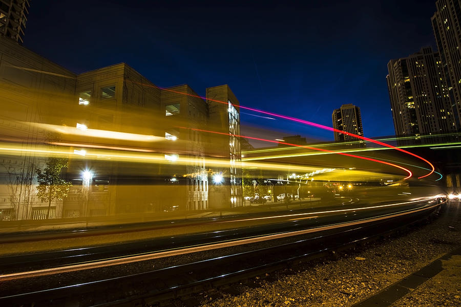Double train blur Photograph by Sven Brogren
