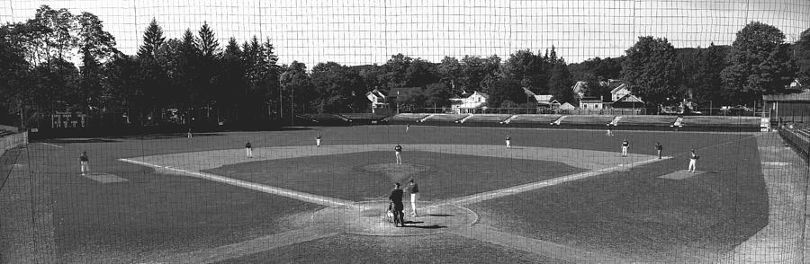 Black And White Photograph - Doubleday Field Cooperstown Ny by Panoramic Images