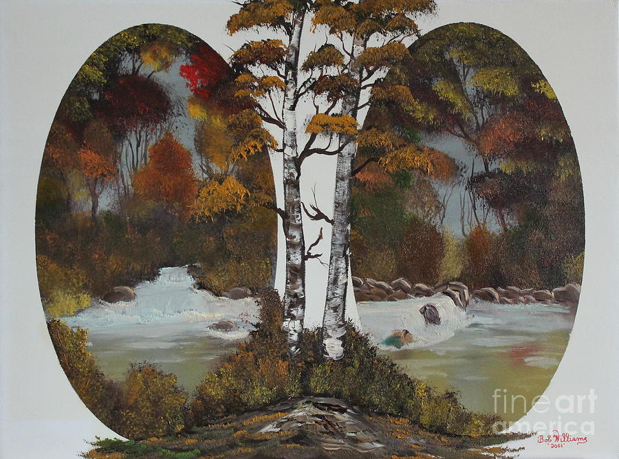 Doubling The Autumn Splendor Painting by Bob Williams