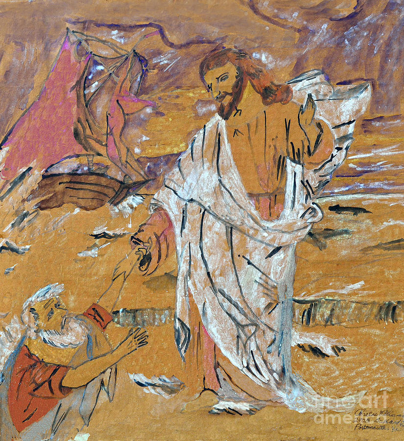 Jesus Christ Painting - Doubting Thomas by Charles M Williams