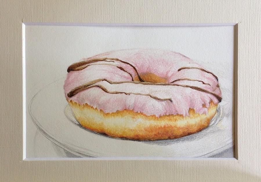 How to Draw a Doughnut with Colored Pencils