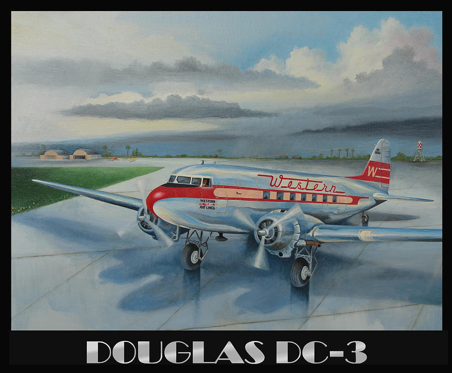 Douglas DC-3 Painting by Stuart Swartz