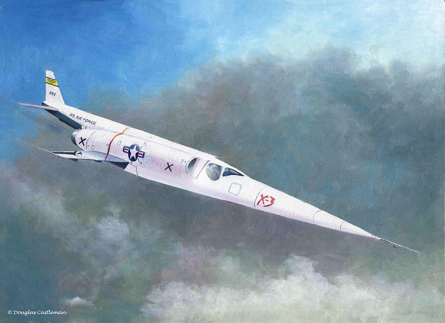 Douglas X-3 Painting by Douglas Castleman
