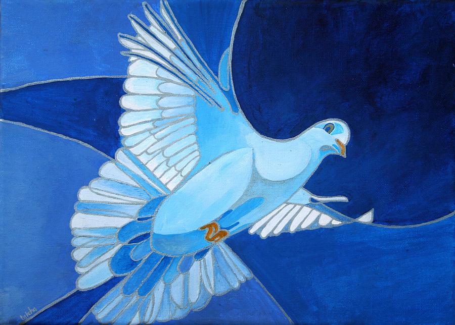 Dove Painting by Taiche Acrylic Art