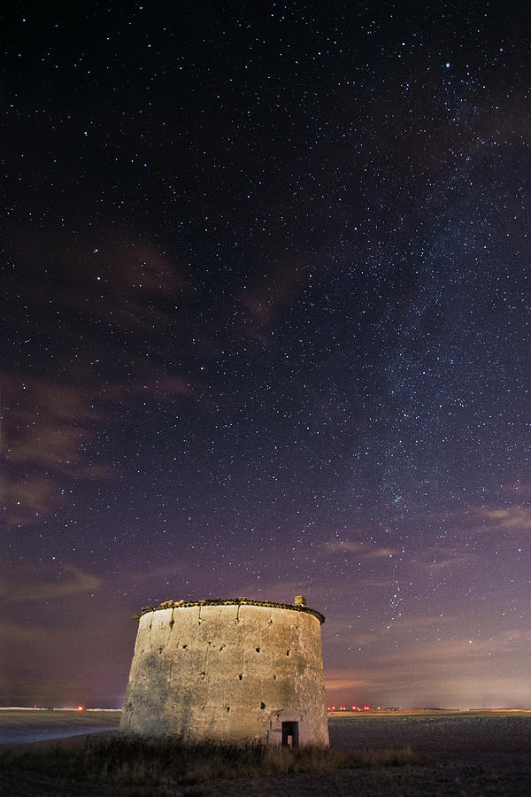 Dovecote At Night With Stars In The Sky Photograph by Daniel Viñé Garcia