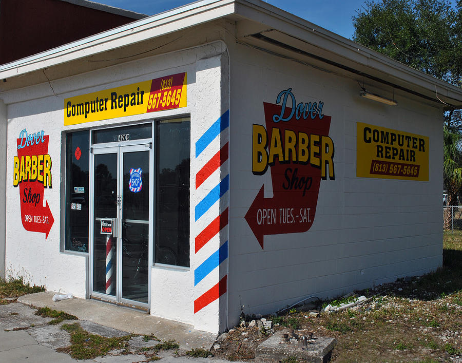 Dover Barber Shop Photograph by Steve Sperry