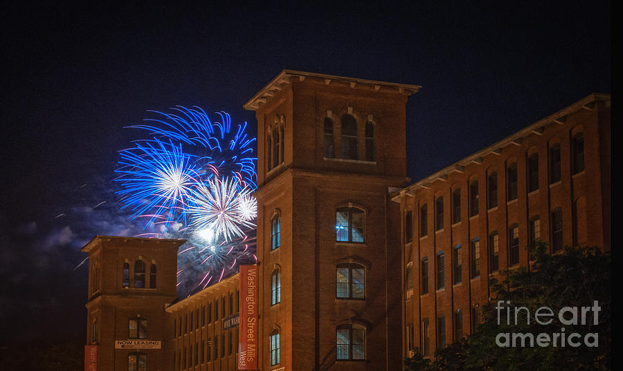 Dover NH Fireworks July 4th 2013 Photograph by Scott Thorp Fine Art