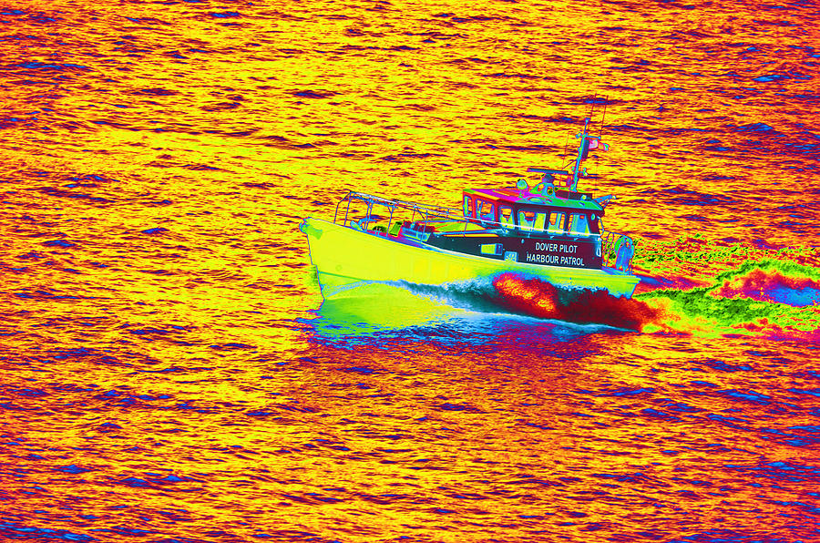 Dover Photograph - Dover Pilot Psychedelicized by Richard Henne Dover Photograph - Dover Pilot Psychedelicized by Richard Henne