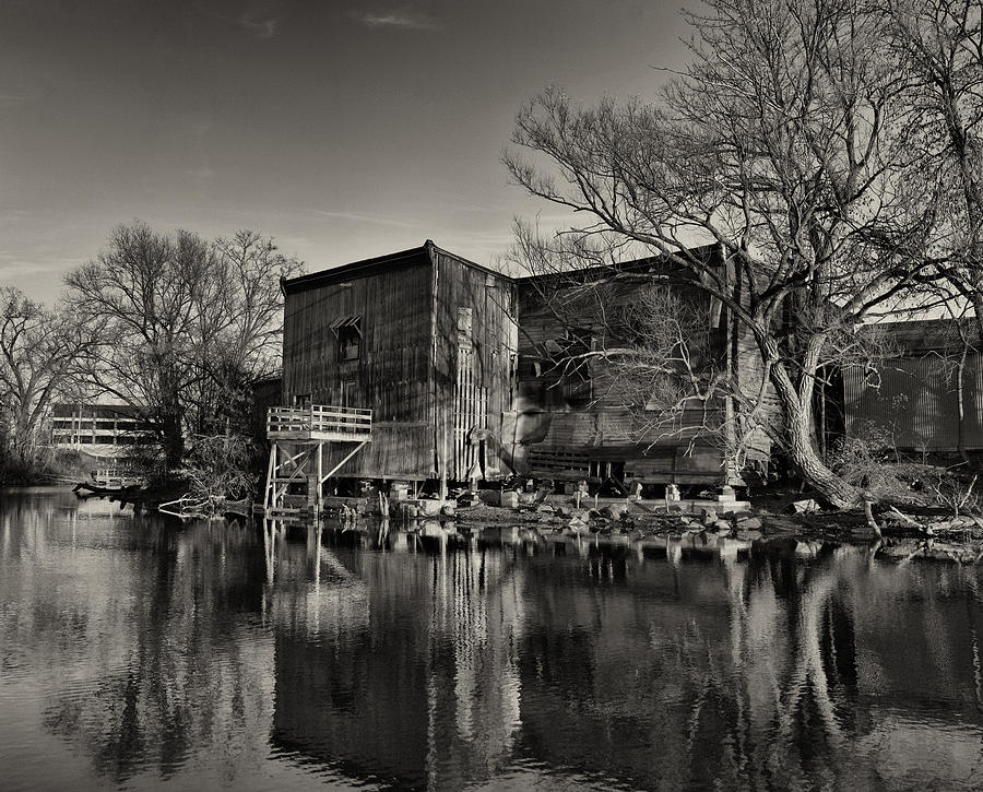 Black And White Photograph - Down by the Docks by Joshua House
