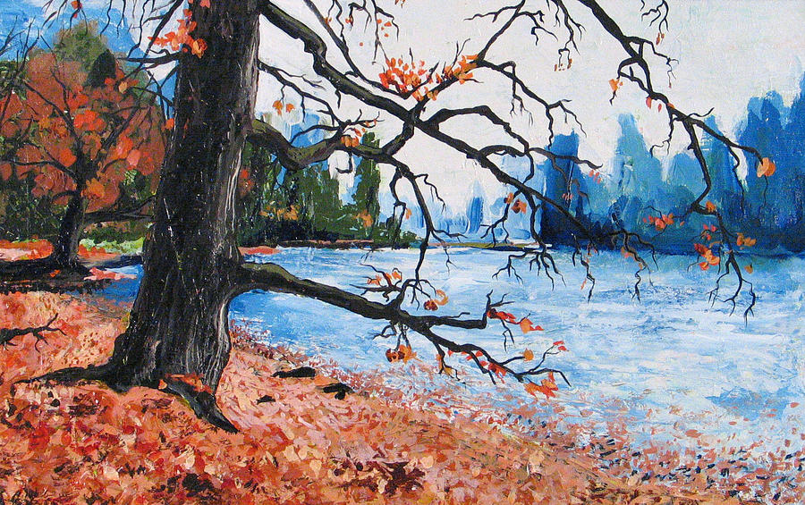 Down By The River Painting by Rollin Kocsis