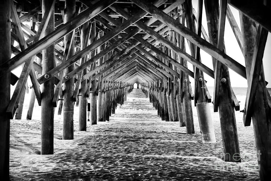 Down Folly Beach Pier Photograph by John Rizzuto