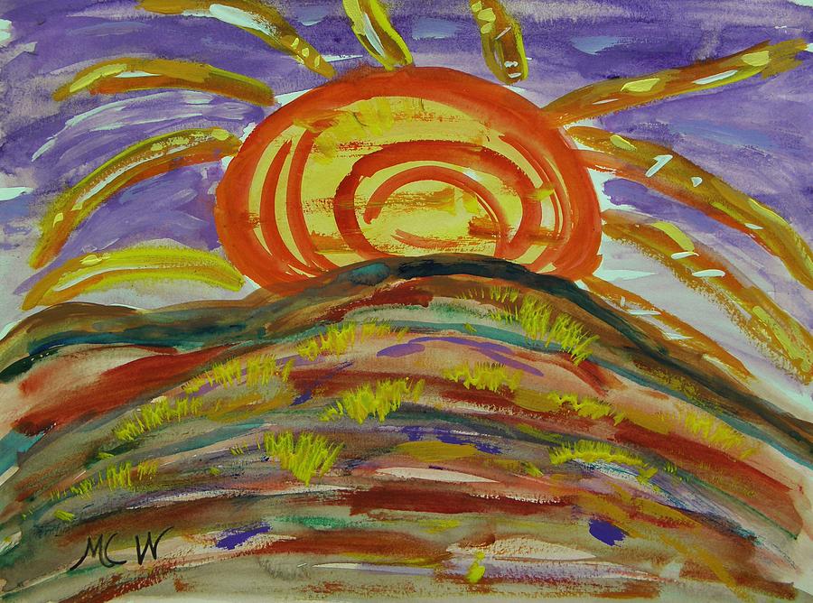Down Painting by Mary Carol Williams