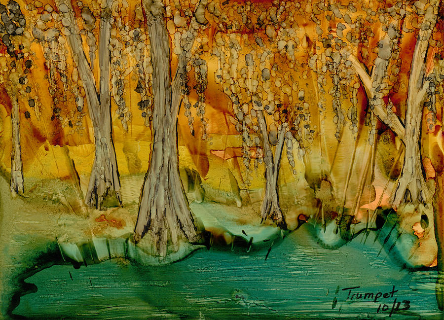Down on the Bayou Painting by Laurie Williams