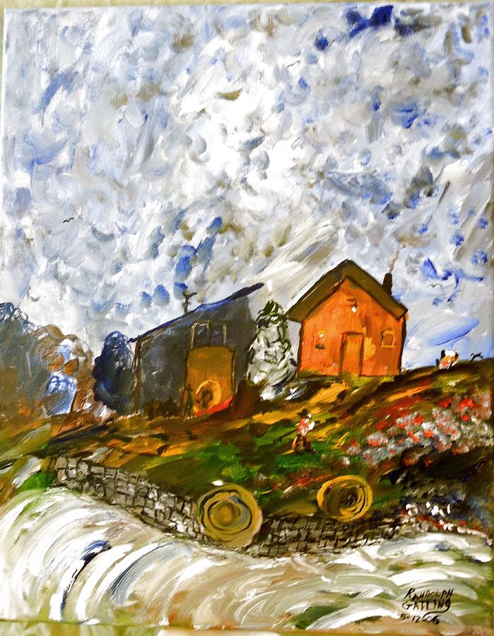 Down on the farm Painting by Randolph Gatling