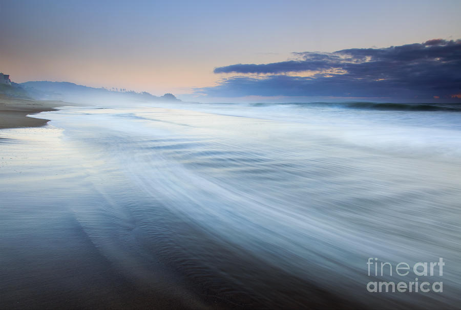 Sunset Photograph - Down the Beach by Michael Dawson