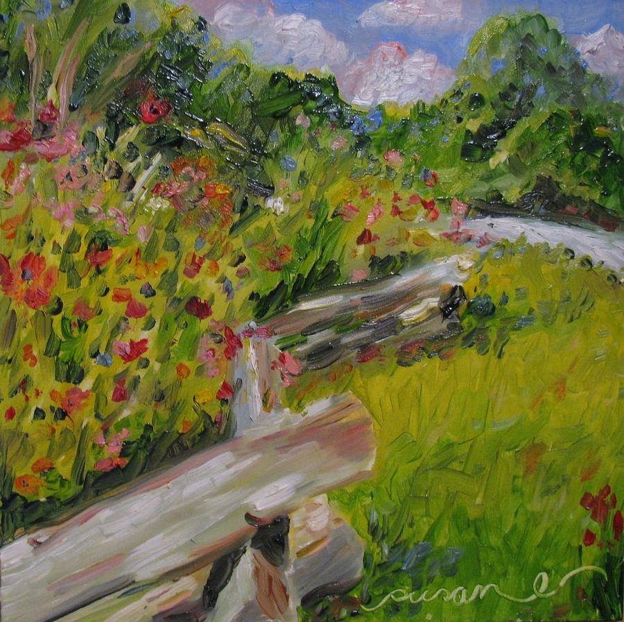 Flower Painting - Down the Natchez Trace by Susan Elizabeth Jones