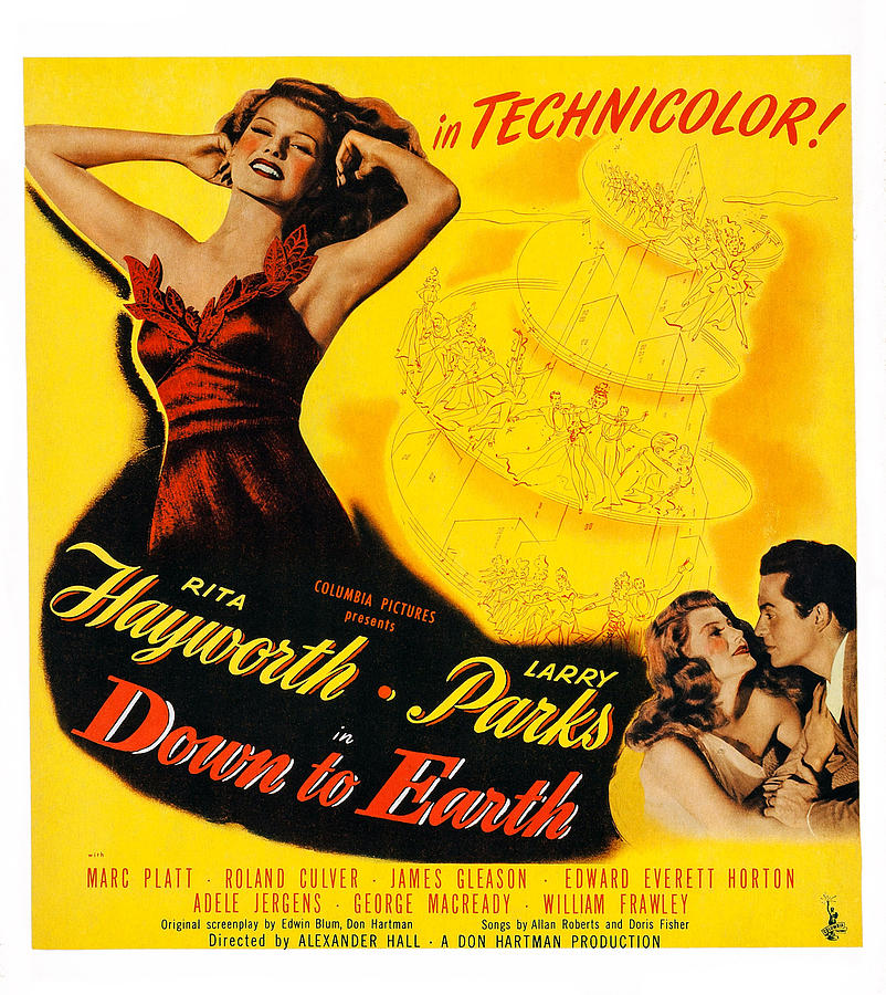 Down To Earth, Us Poster, From Left Photograph by Everett - Fine Art ...