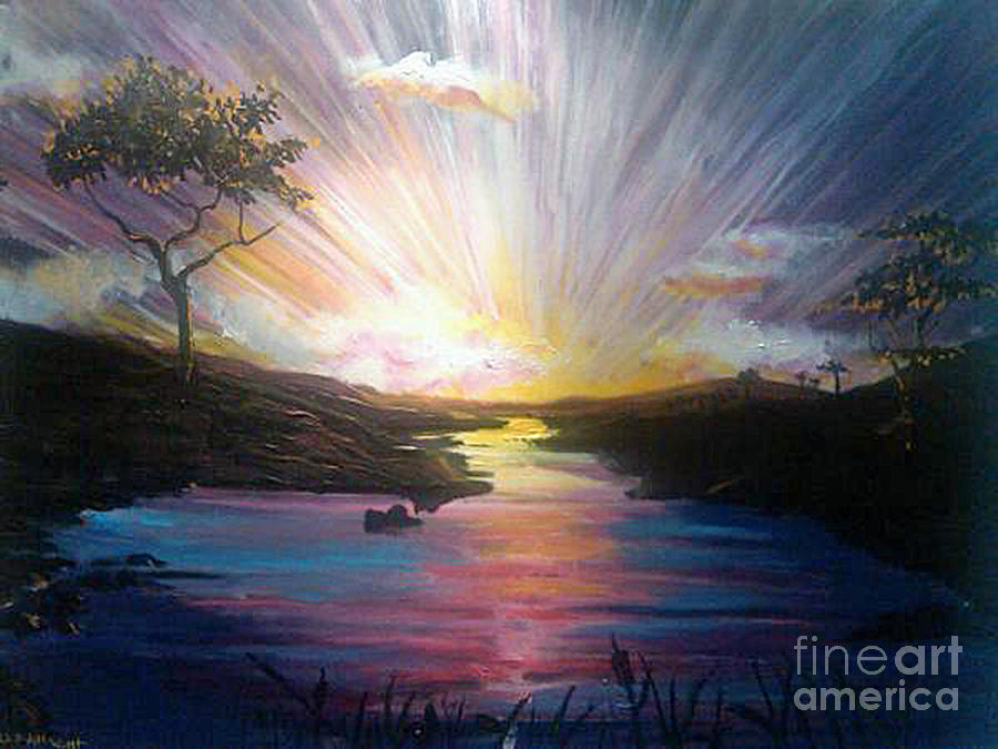 Down To The River Painting by Stefan Duncan