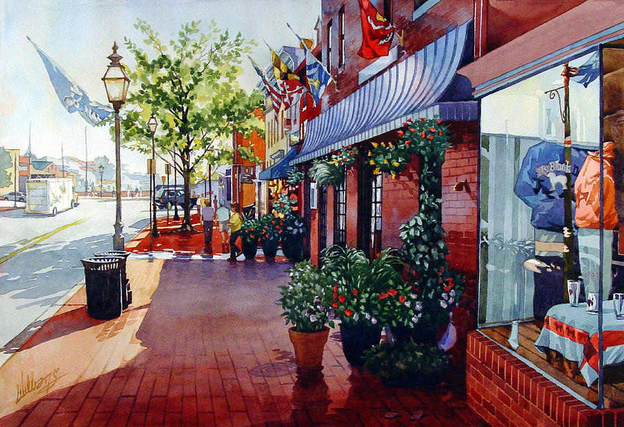 Down to the Waterfront Painting by Mick Williams