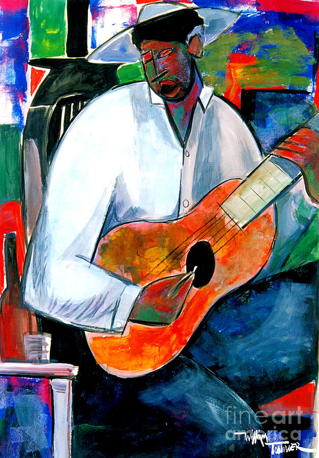 Music Painting - Downhome Blues by William Tolliver