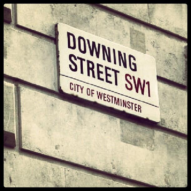 London Photograph - Downing Street by Lottie H