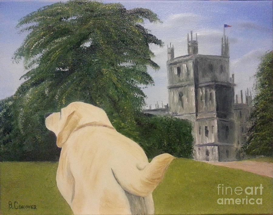 Castle Painting - Downton Abbey by Bev Conover