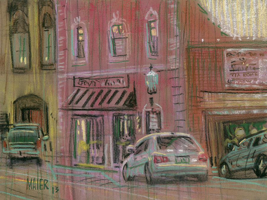 Downtown Acworth Painting by Donald Maier