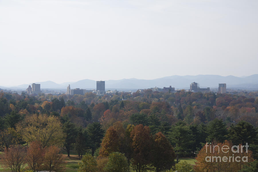 downtown Asheville North Carolina skyline Photograph by Ules Barnwell