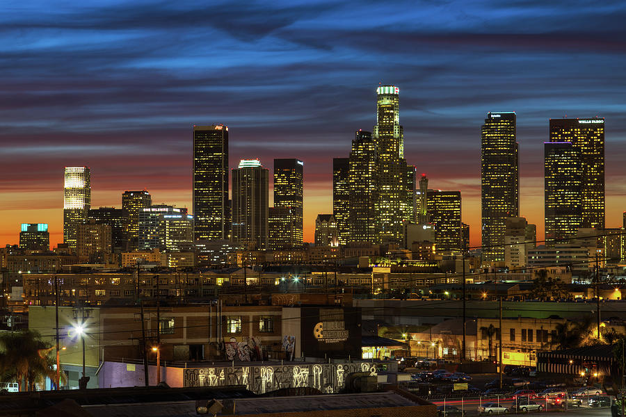 Downtown At Dusk Photograph by Shabdro Photo