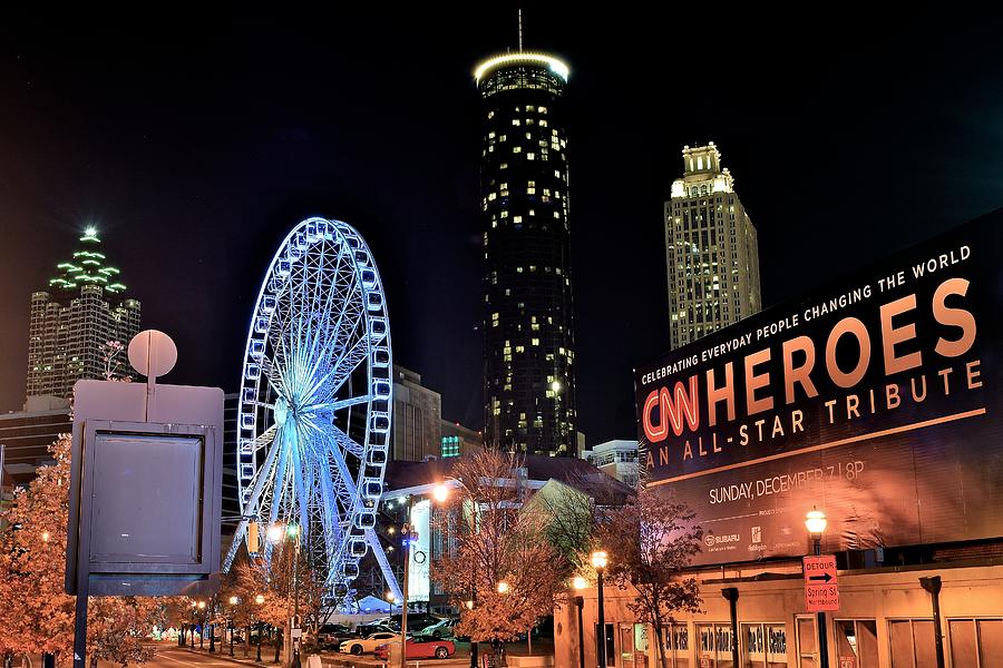 Atlanta Photograph - Downtown Atlanta by Frozen in Time Fine Art Photography