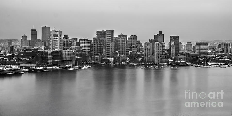 Black And White Photograph - Downtown Boston by Twenty Two North Photography