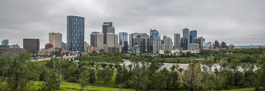 Downtown Calgary Panorama Photograph by Bert Peake