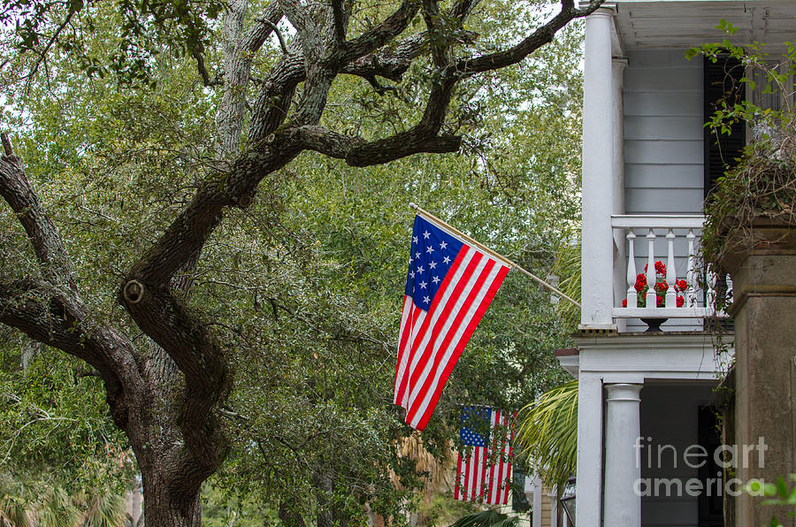 Downtown Charleston Americana Photograph by Dale Powell