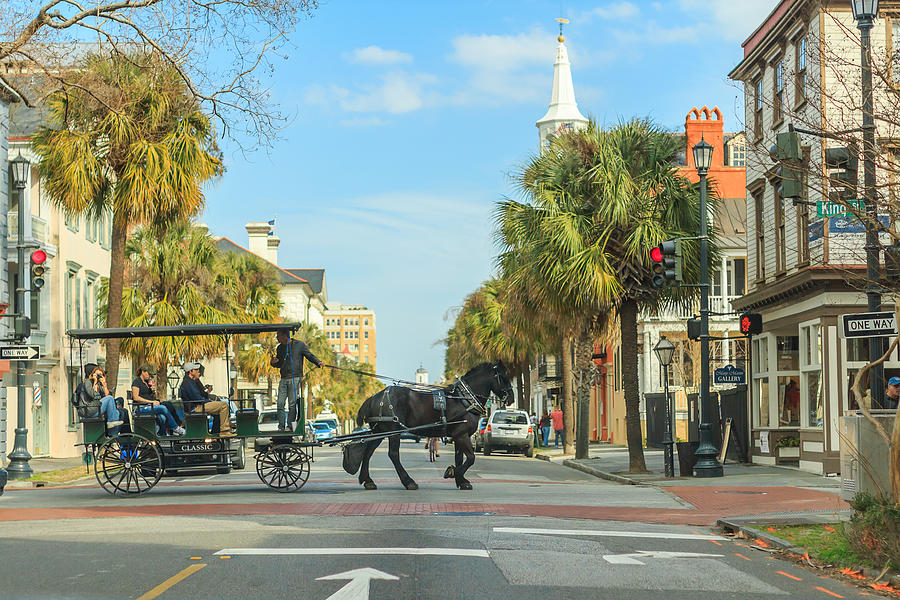 Downtown Charleston Stroll Photograph by Patricia Schaefer