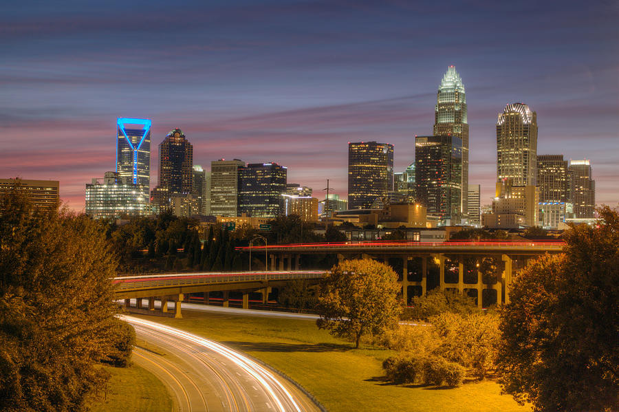Downtown Charlotte, North Carolina Skyline Photograph by Lightvision