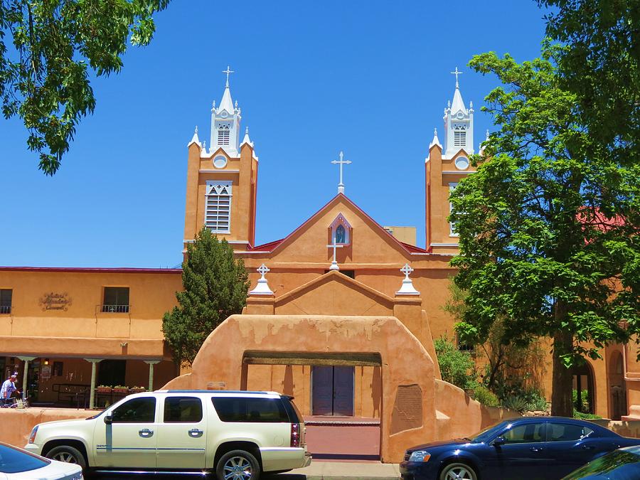 Downtown Church Santa Fe Photograph by Vijay Sharon Govender