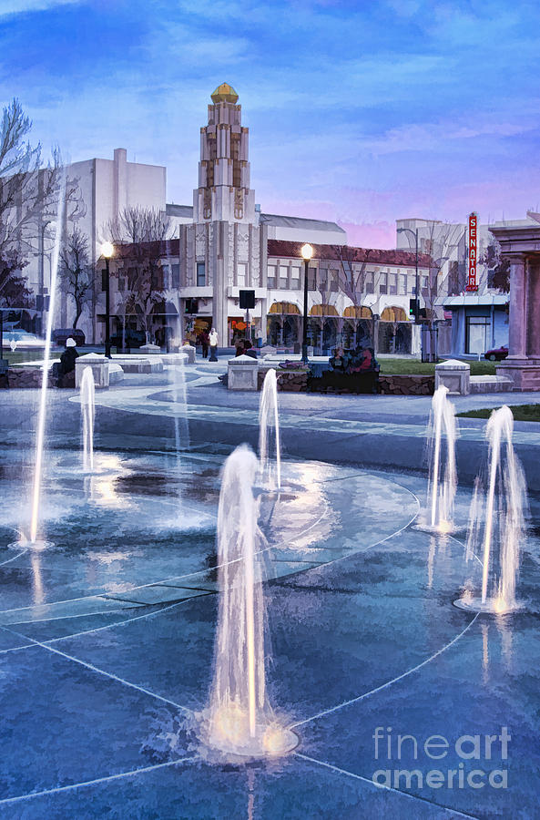 Downtown City Plaza Chico California Photograph by Kathleen Gauthier