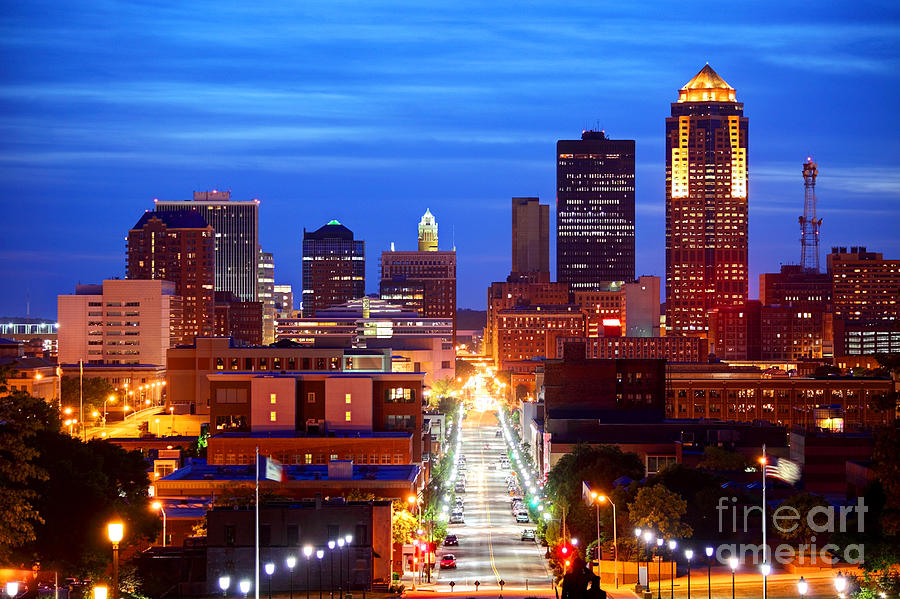 Downtown Des Moines Iowa Photograph by Denis Tangney Jr | Pixels