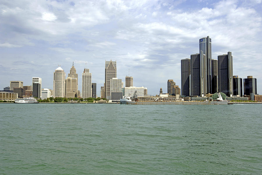 Downtown Detroit Photograph by Chris Smith