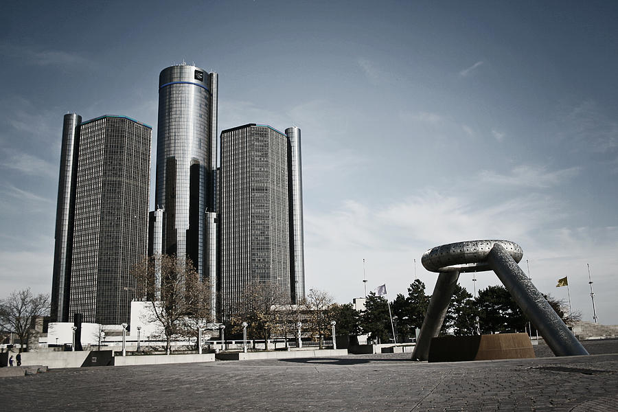 Downtown Detroit Photograph by Laura Kinker