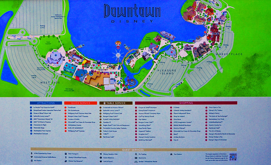 Downtown Disney Map Florida 2018