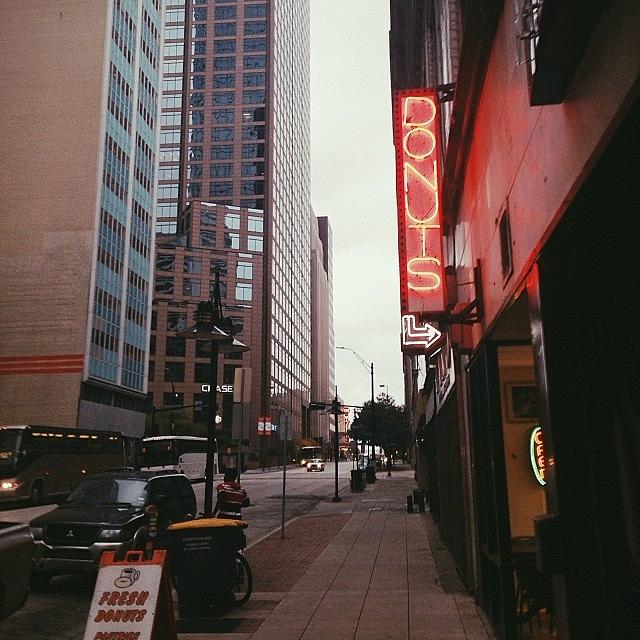Dallas Photograph - Downtown Donuts by William Meier