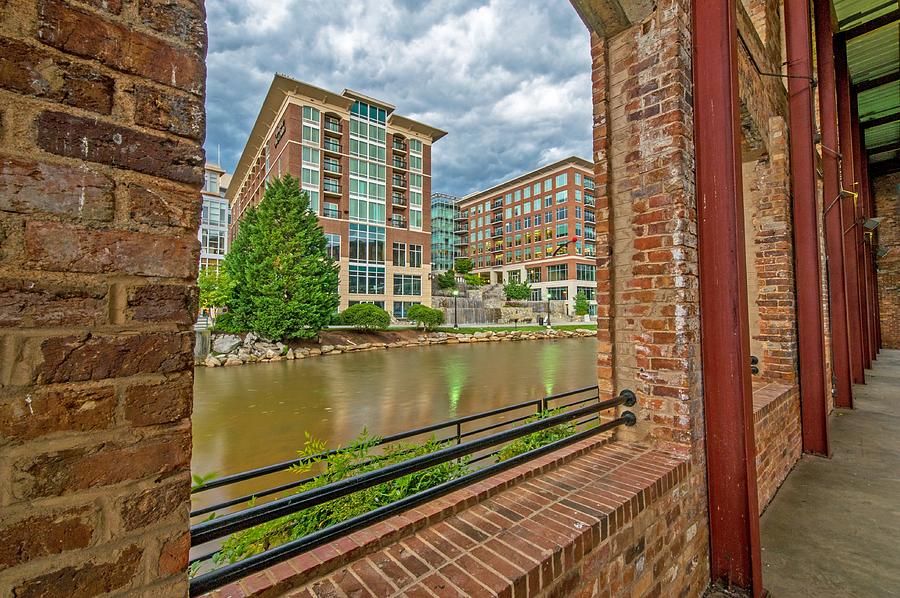 Downtown Greenville Arts Crossing From A Brick House Photograph by Willie Harper