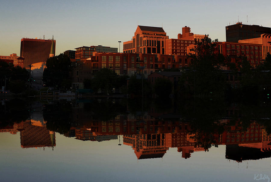 Cool Photograph - Downtown Greenville Reflection by Kristopher S