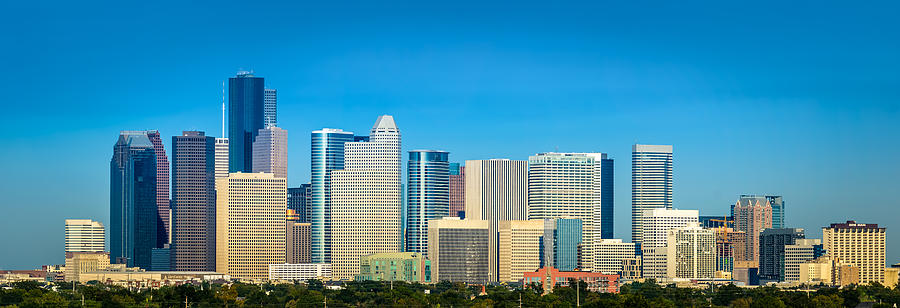 Downtown Houston Daytime Photograph by David Morefield